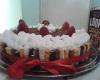 Bolo de chocolate e morango com Twix