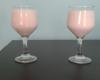 Drink de morango com champagne