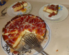 Cheesecake com cobertura de goiaba