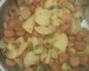 Salsicha com batatas