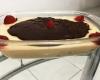 Sobremesa chococreme com morango