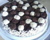 Bolo trufado de brigadeiro branco e preto