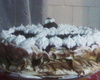 Bolo trufado de brigadeiro branco e preto