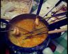 Fondue de camarão no leite de coco maravilhoso