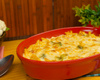 Macarrão ao leite gratinado