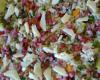 Arroz cremoso tropical com calabresa
