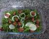 Salada de almeirão com bacon