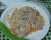 Macarrão ao molho de camarão com queijo