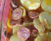 Calabresa com batata na panela de pressão
