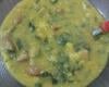 Sopa de fubá com ovos