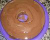 Bolo de chocolate com creme de café com chocolate