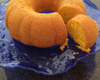 Bolo de cenoura com suco de laranja