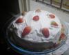 Torta de morango com chantilly