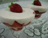 Creme com morangos