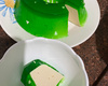 Gelatina recheada com mousse de limão