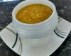 Sopa de batata baroa, frango e curry