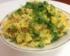 Macarrão com bacalhau mediterrâneo