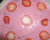 Sobremesa simples de morango