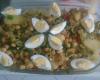 Salada de bacalhau frio