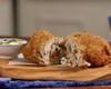 Peito de frango à milanesa recheado
