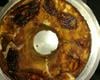 Bolo invertido de banana caramelada de liquidificador
