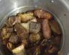 Costela com linguiça na panela de pressão