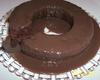 Bolo de chocolate com creme de café com chocolate