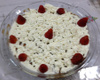Pavê de chocolate com morangos