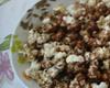 Pipoca com chocolate