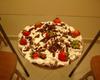 Pavê de chocolate com morangos