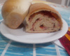 Pão recheado com presunto
