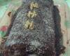 Rocambole de doce de leite com cobertura de chocolate