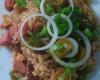 Arroz carreteiro de churrasco