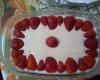 Creme com morangos