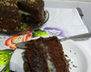 Bolo trufado de brigadeiro branco e preto