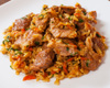 Arroz carreteiro de carne fresca