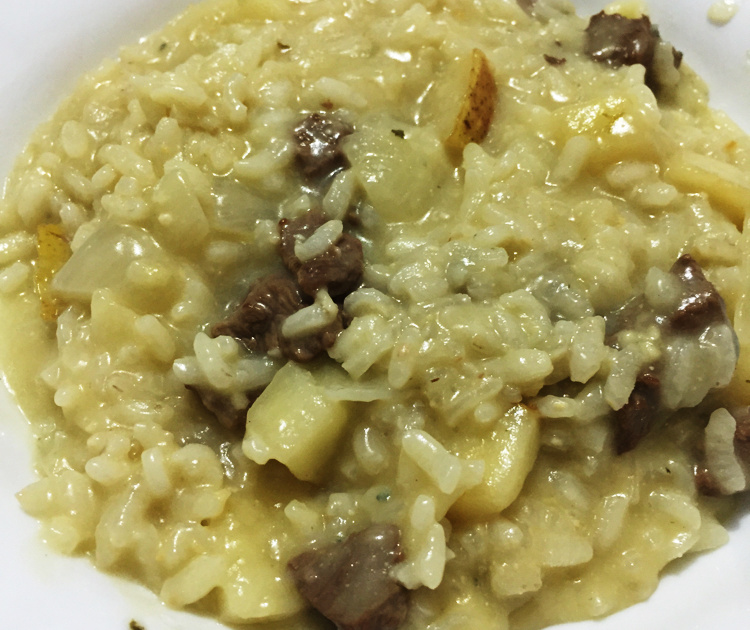 Receita de Risoto de com pera e filé mignon, enviada por