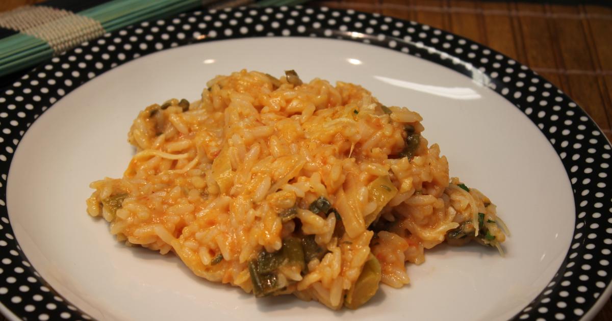 Receita de Risoto de frango desfiado com tomate seco, enviada por