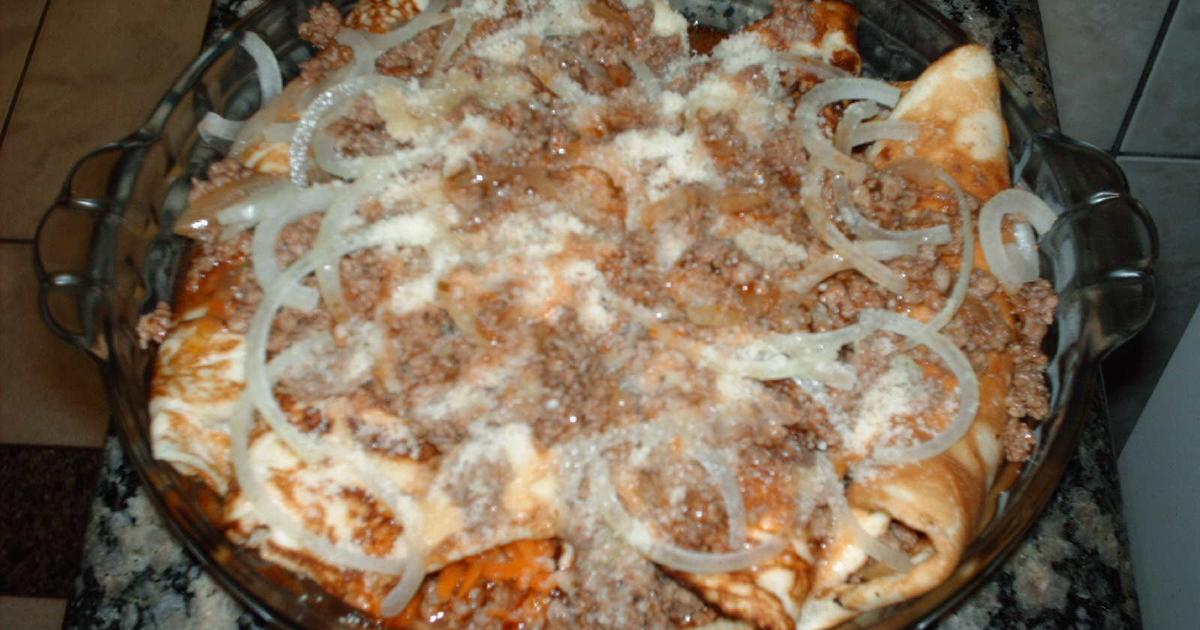 Receita de Panqueca de Carne Moída com Cenoura