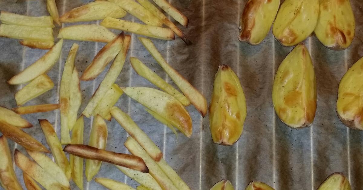 Batata frita no forno Receita por Cael Horta - Cookpad