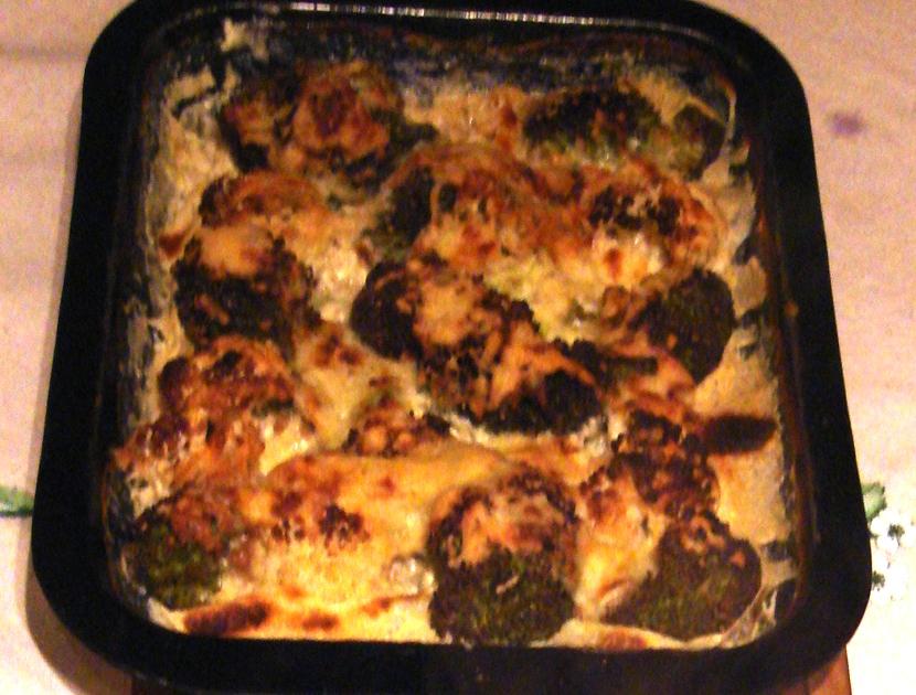 Receita de Couve-flor e Brócolis Gratinados