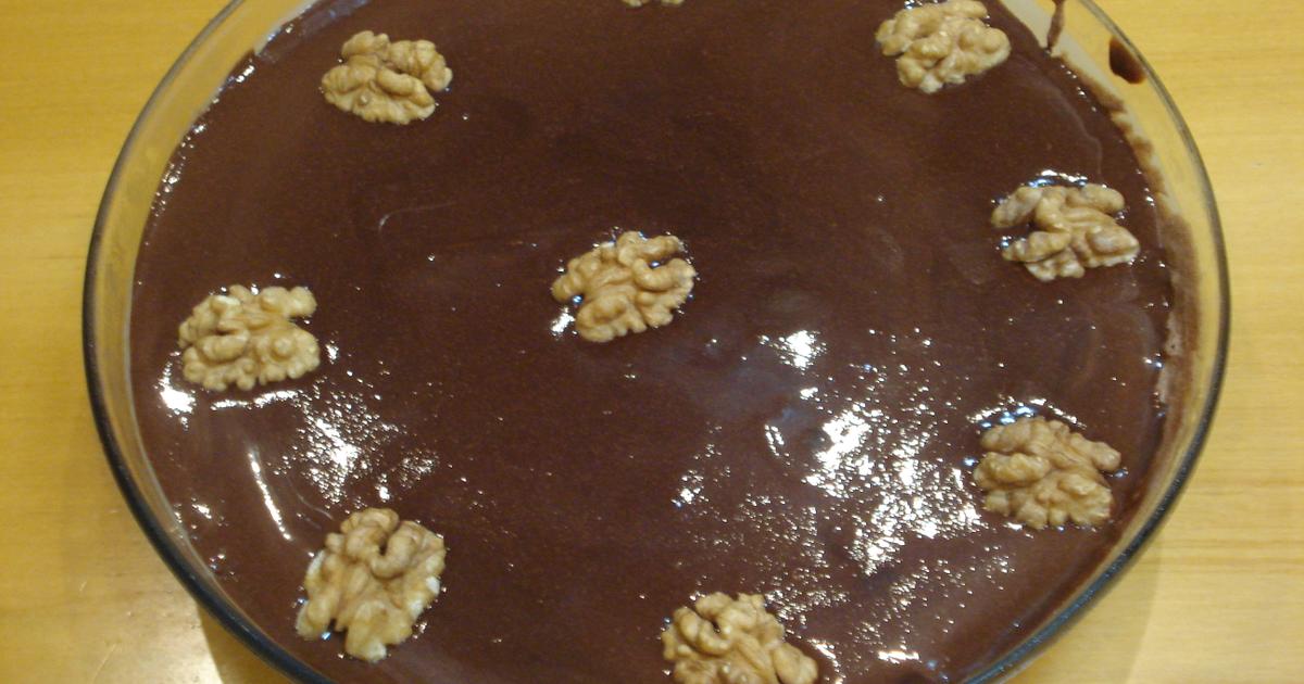 Torta Gelada de Chocolate e Nozes