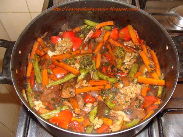 Receita de Carne com Legumes