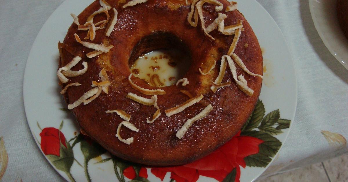 Bolo de Laranja com Calda