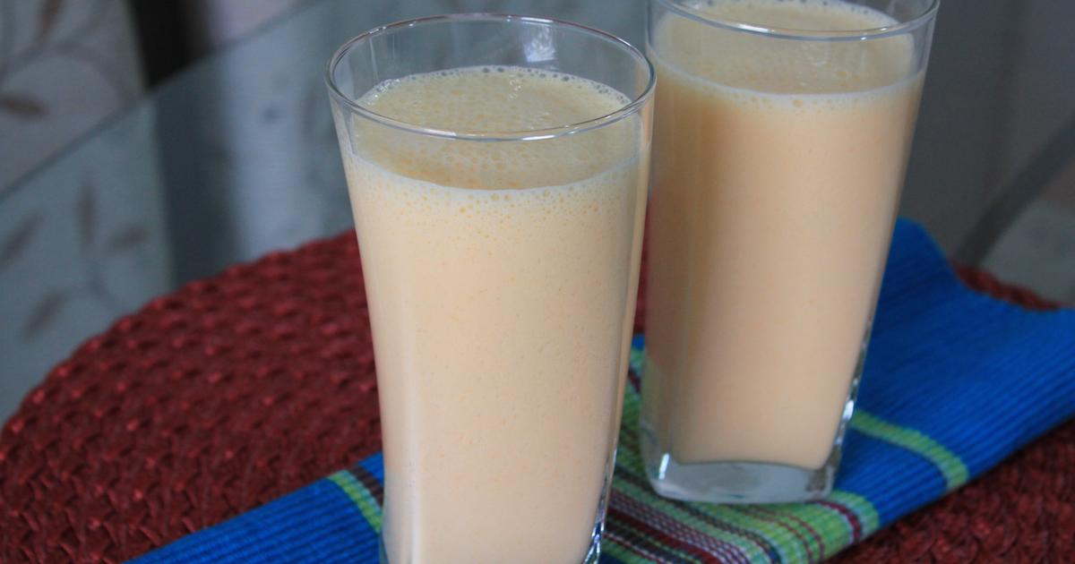 Batida de Laranja e Iogurte
