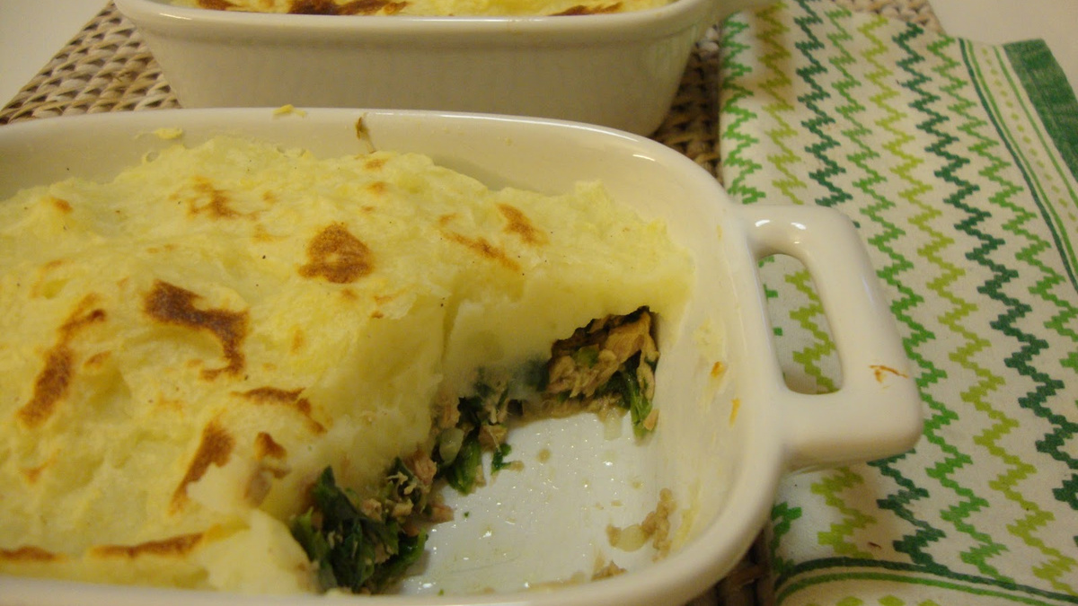 Empadão de atum e espinafre