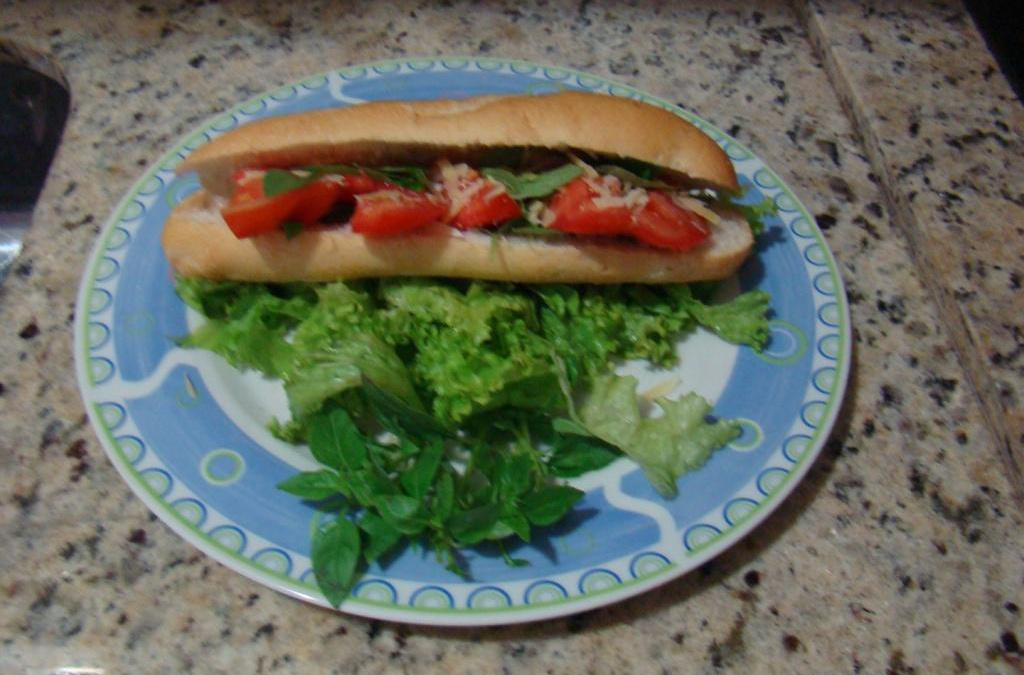 Sanduíche vegetariano (ovolactovegetariano)
