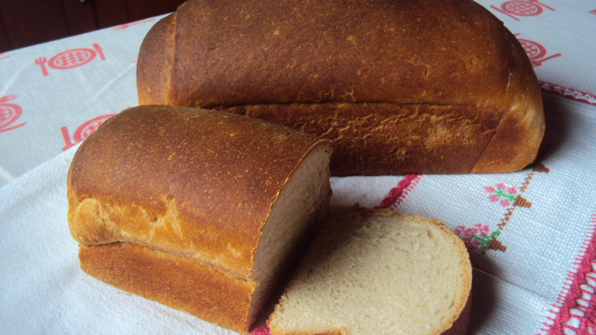 Pão caseiro com fermentação natural