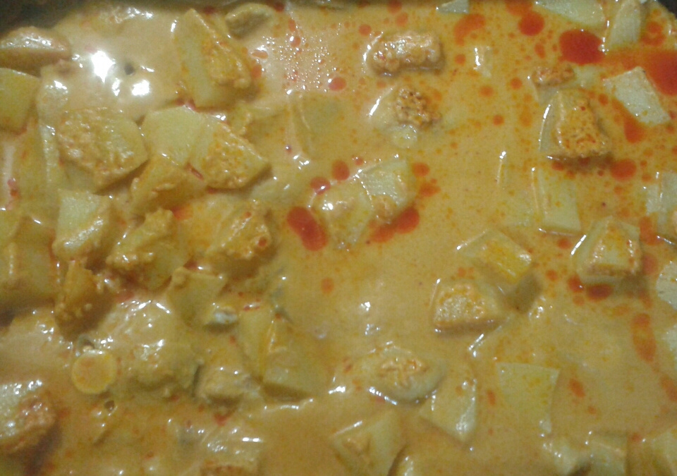 Peixe ao coco no forno