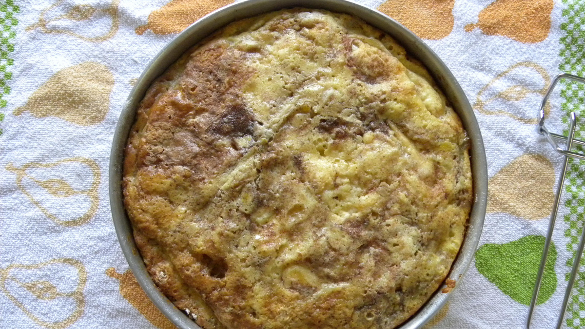 Torta seca de banana